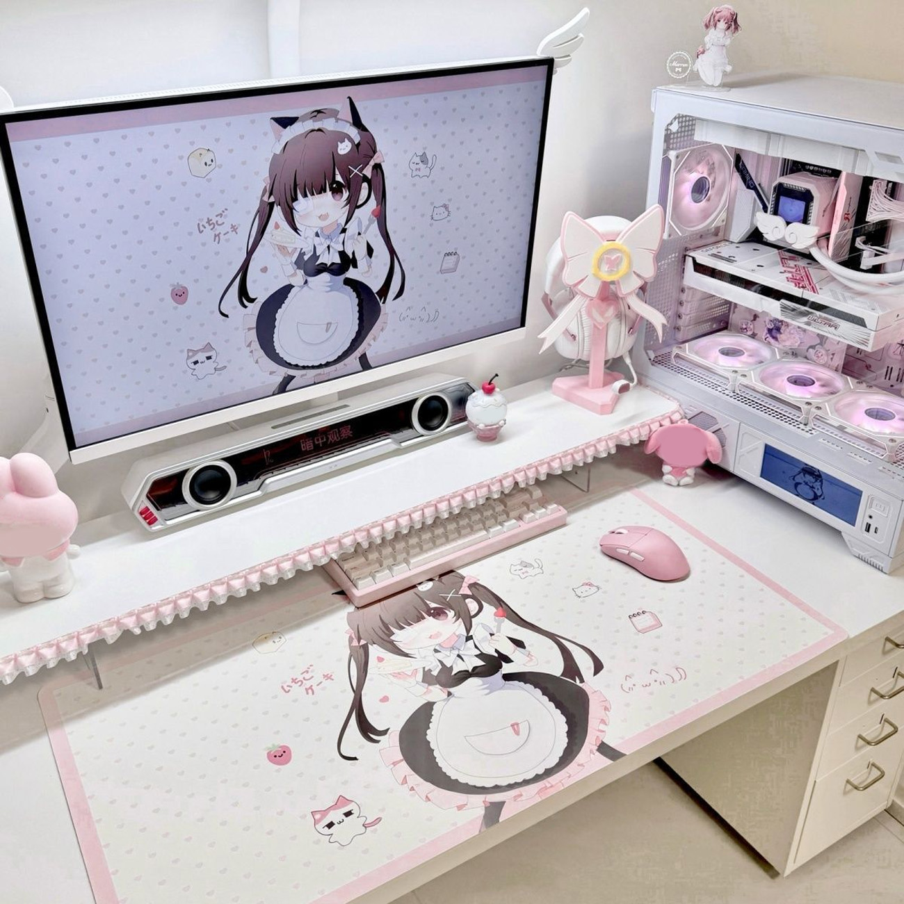 Schattige anime-meisjesbureaum - Leather Desk Pad recensie en prijs