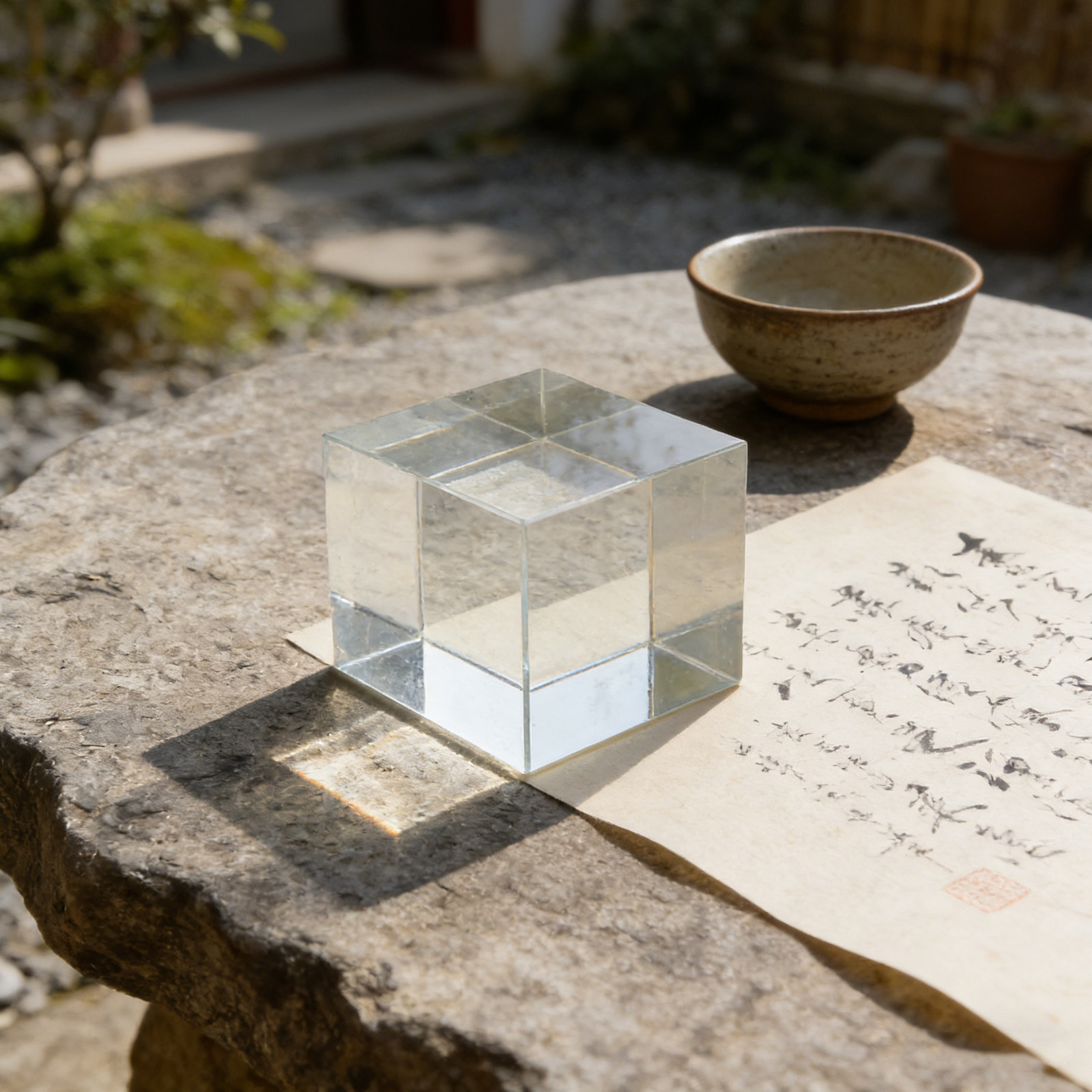 Vierkant kristallen papiergewi - Paper Weight Crystal recensie en prijs