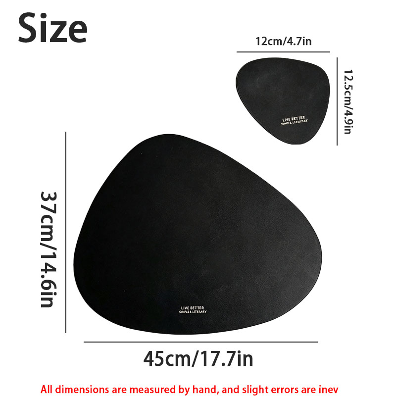 2/4/8/12 stuks leren placemats - Leather Desk Pad recensie en prijs
