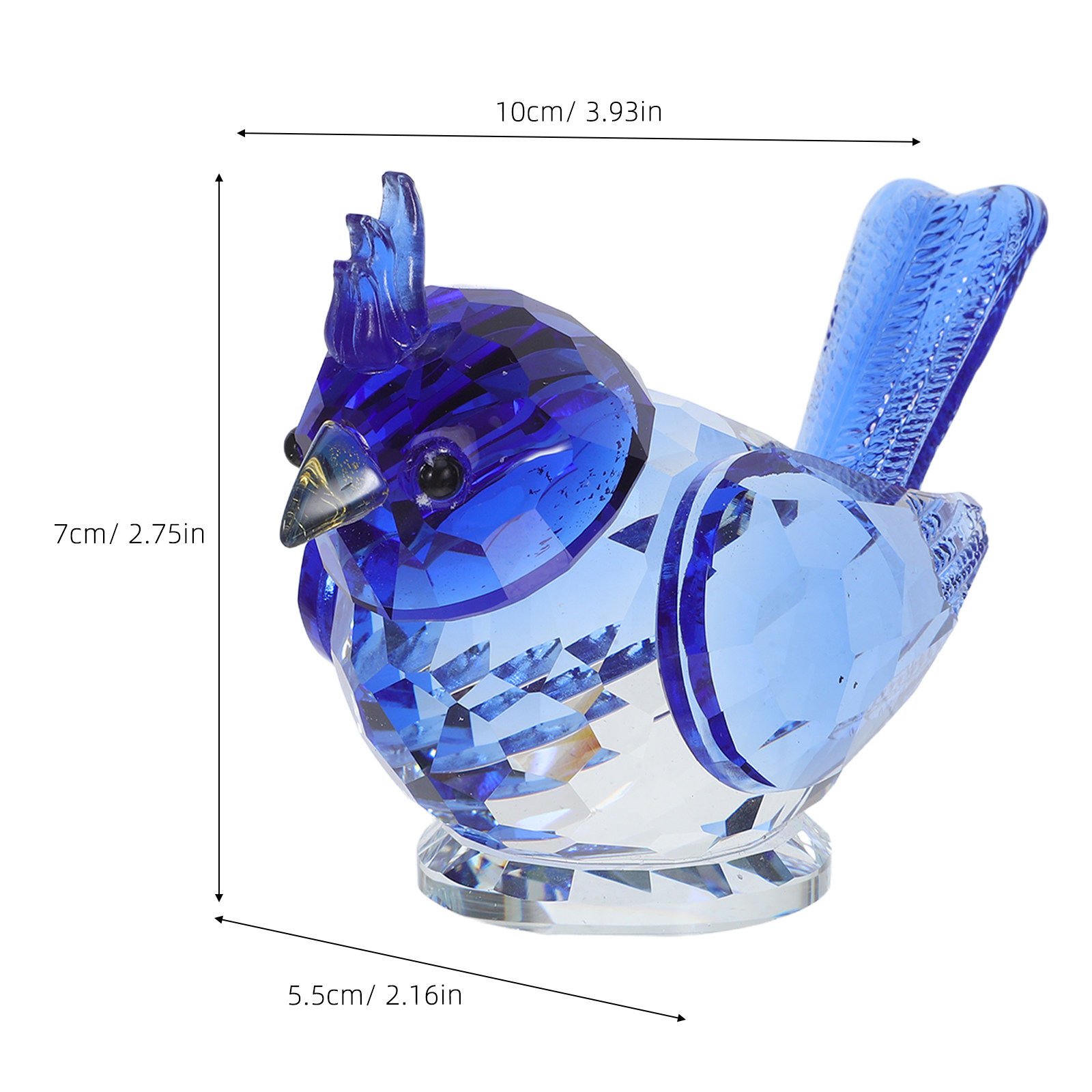 Klein kristallen vogelbeeldje, - Paper Weight Crystal recensie en prijs