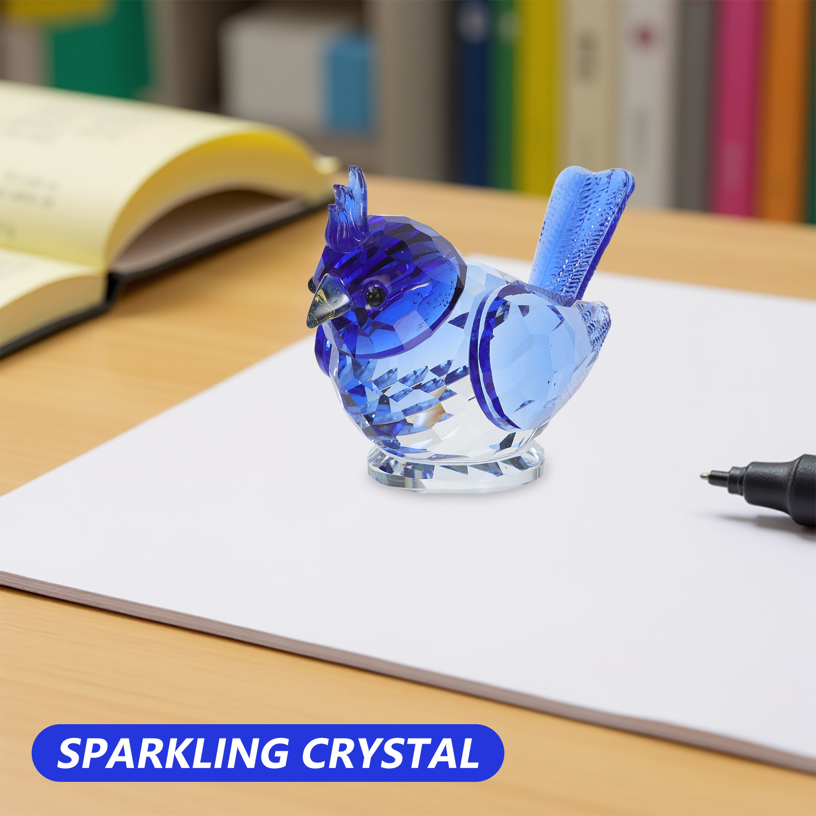 Klein kristallen vogelbeeldje, - Paper Weight Crystal recensie en prijs