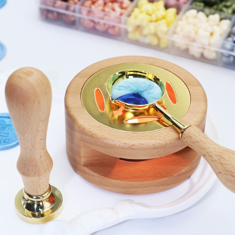 Waxzegel Oven Set, Houten Smel - Wax Seal Stamp Set recensie en prijs